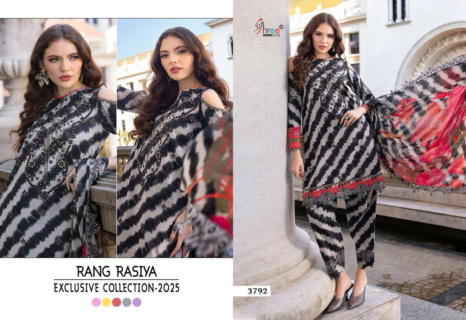 Rang Rasiya Exclusive Collection 2025 By Shree Cotton Pakistani Salwar Suit Wholesale Price